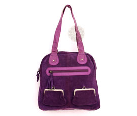 Vogue Crafts and Designs Pvt. Ltd. manufactures Purple and Pink Shoulder Bag at wholesale price.